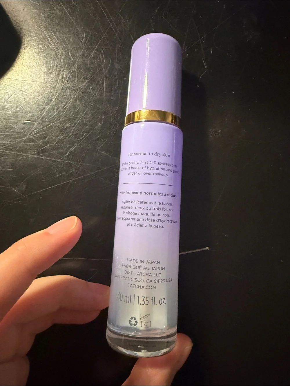 Tatcha hydrating facial